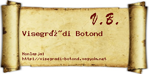 Visegrádi Botond névjegykártya